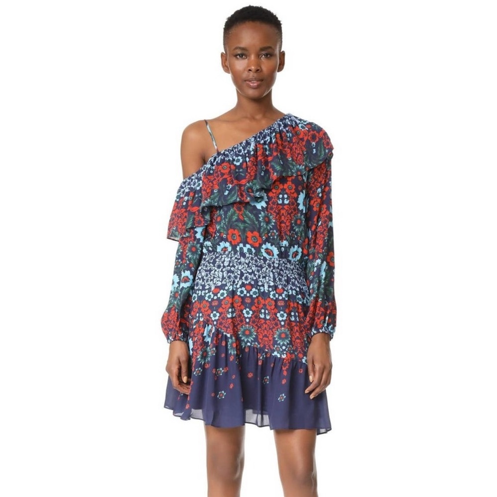 Parker Clarisse Silk Floral dress Size S